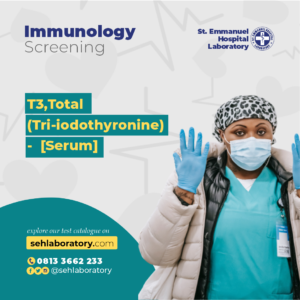 T3,Total (Tri-iodothyronine) - [Serum]