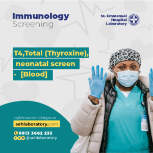 T4,Total (Thyroxine), neonatal screen - [Blood]