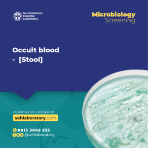Occult blood - [Stool]